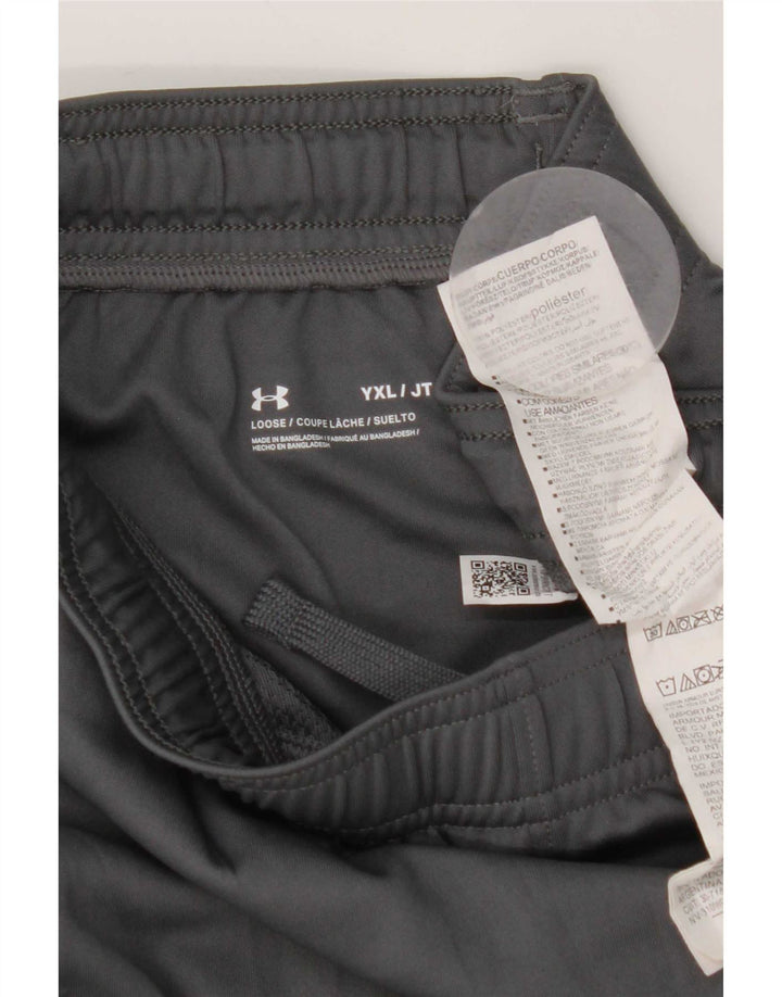 Under Armour Pantalones cortos deportivos para niño 13-14 años XL Gris Poliéster