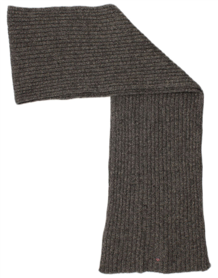 Gant Bufanda rectangular de punto para hombre Talla única Gris Lana de cordero Invierno