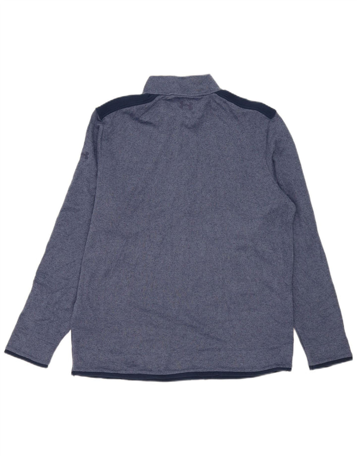 Under Armour Cold Gear Jersey Chándal Top XL Azul Marino Colorblock Hombre
