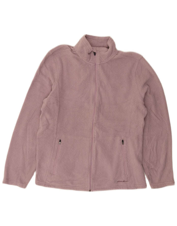Eddie Bauer Chaqueta polar para mujer Reino Unido 16 Poliéster morado grande