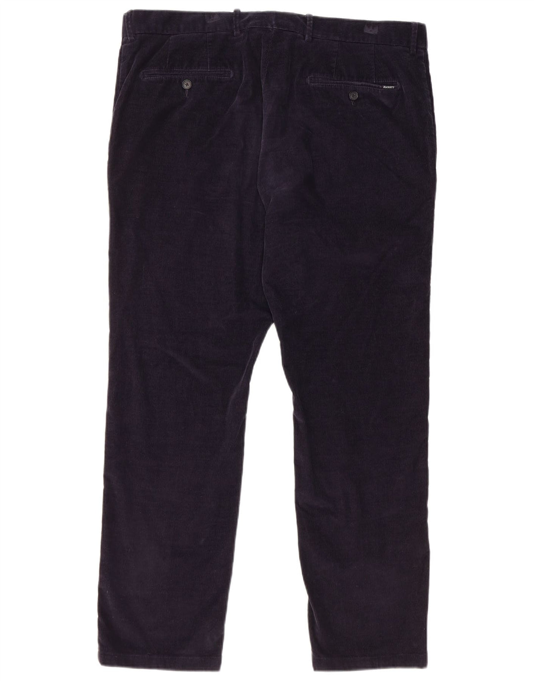 HACKETT Pantalón recto de pana para hombre W38 L30 Algodón azul marino