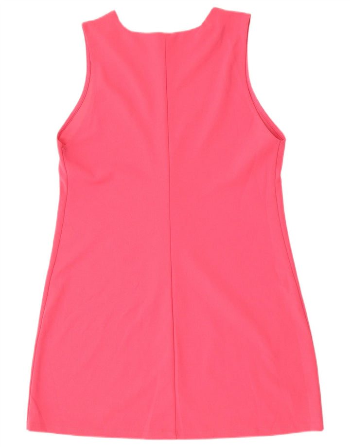 Zara Vestido tubo sin mangas para mujer UK 42 Poliéster rosa medio