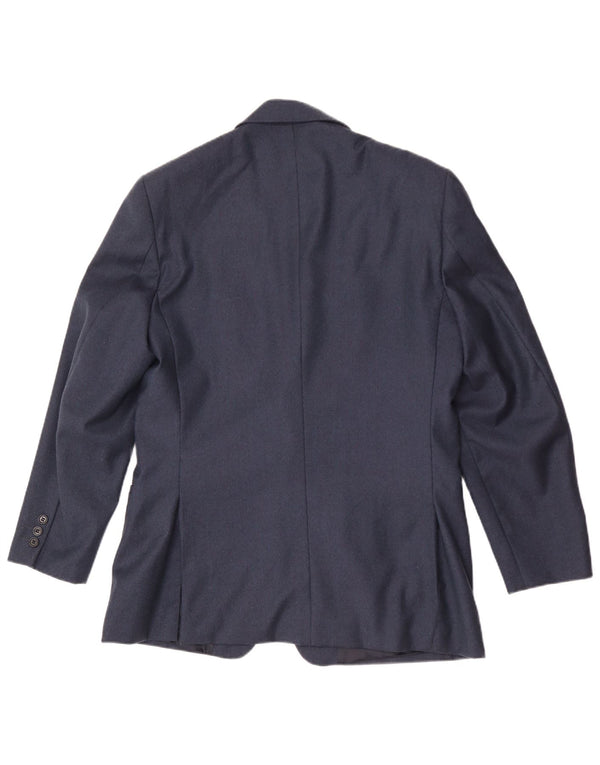 Byblos Chaqueta tipo blazer de 2 botones para hombre IT 50 Large Lana azul marino