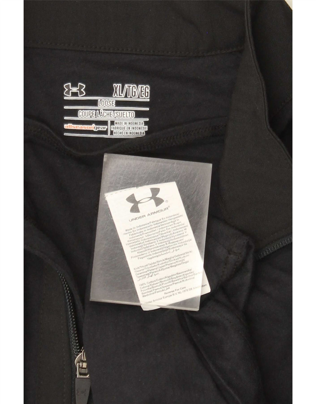 UNDER ARMOUR Hombre Allseason Gear Jersey Chándal Top XL Negro