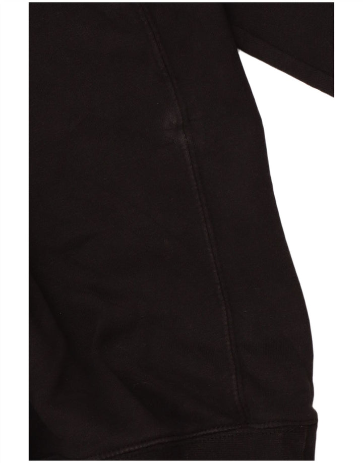 NIKE Sudadera con capucha y cremallera para hombre, talla grande, algodón negro