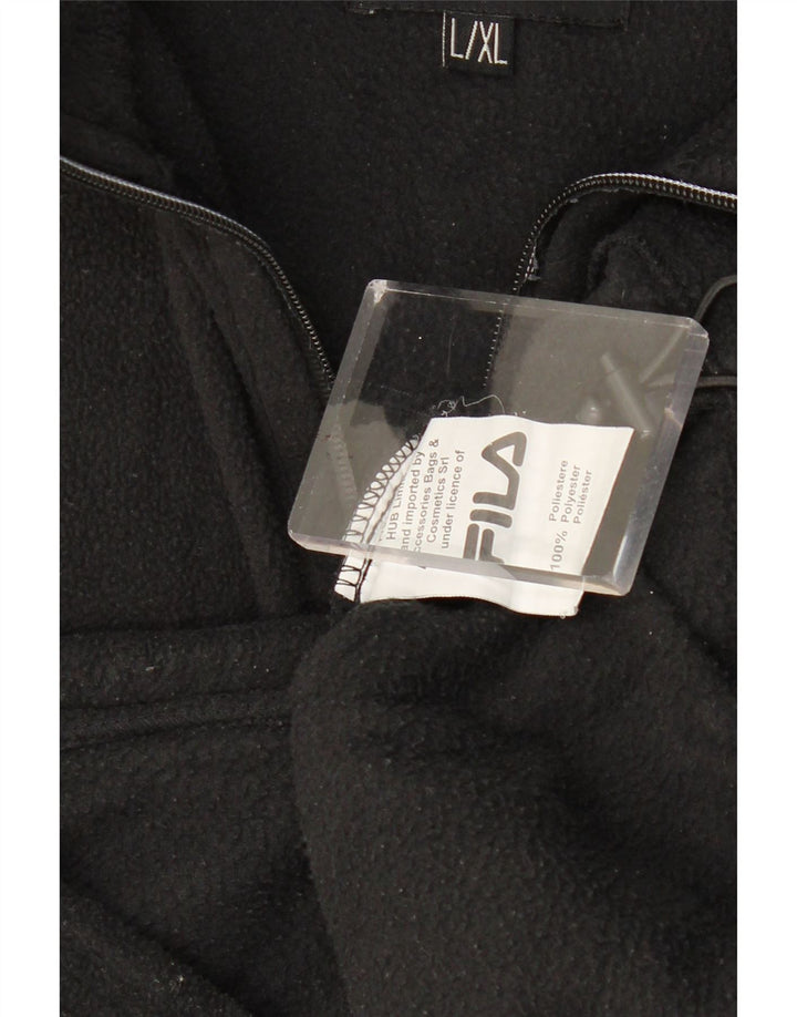FILA Chaqueta polar para hombre UK 40 Large Poliéster negro