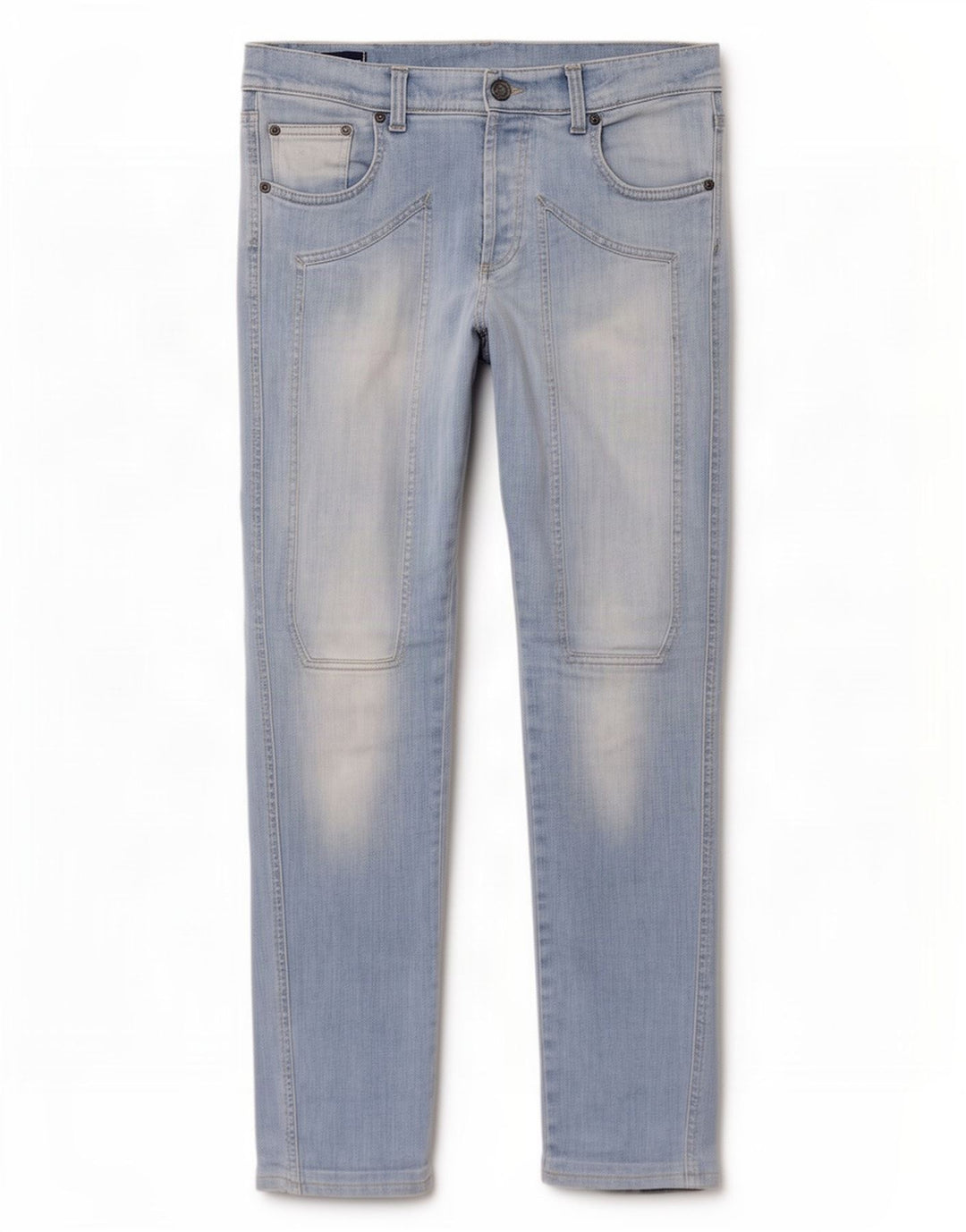Jeckerson Vaqueros ajustados para hombre W36 L30 Algodón azul