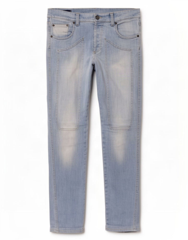 Jeckerson Vaqueros ajustados para hombre W36 L30 Algodón azul