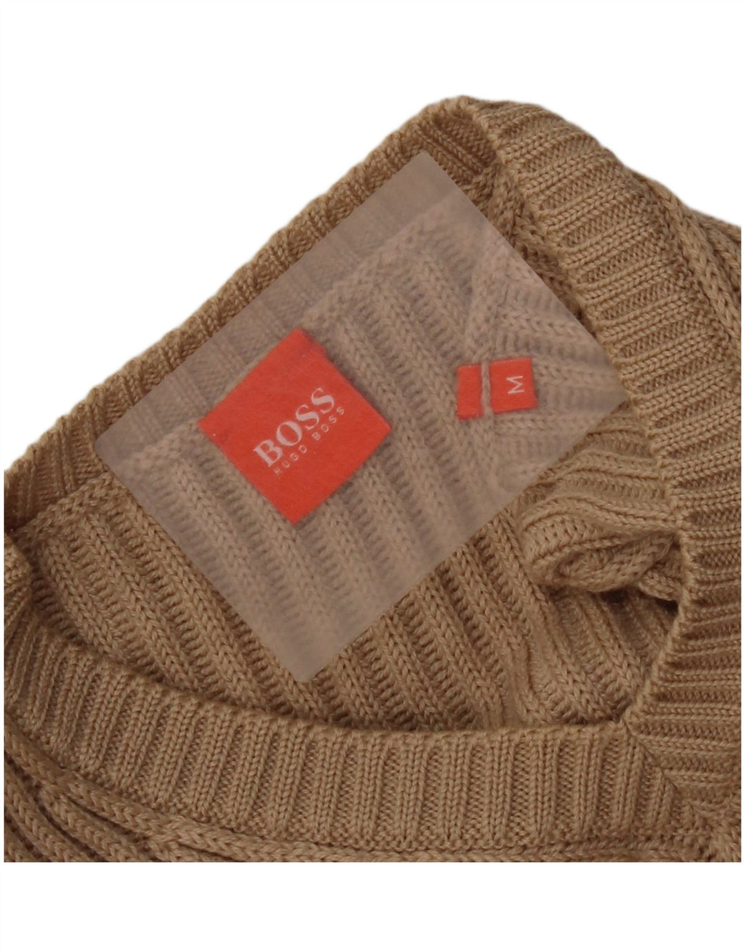 Hugo Boss Hombre | Jersey con cuello en V Beige medio