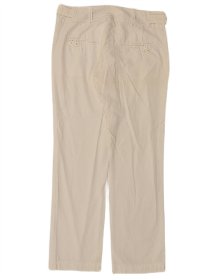 DESIGUAL Pantalón chino recto para mujer EU 38 Medium W30 L28 Algodón blanco