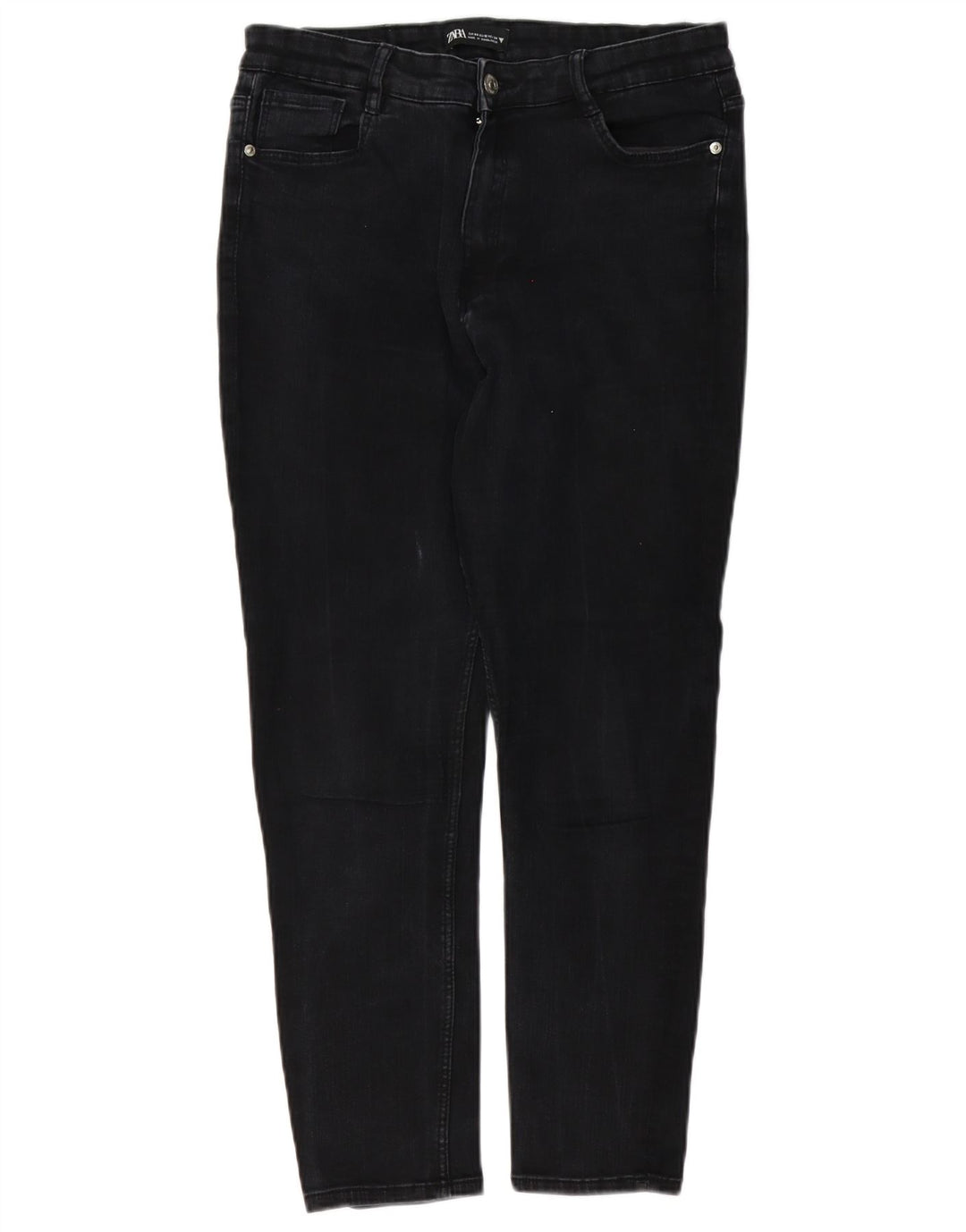 Zara Vaqueros Slim Mujer EU 44 XL W34 L26 Negro