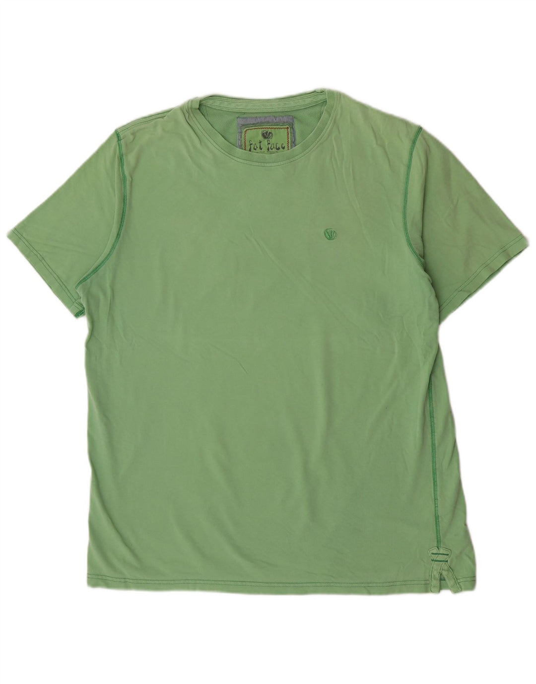 Camiseta para hombre Fat Face Top grande de algodón verde