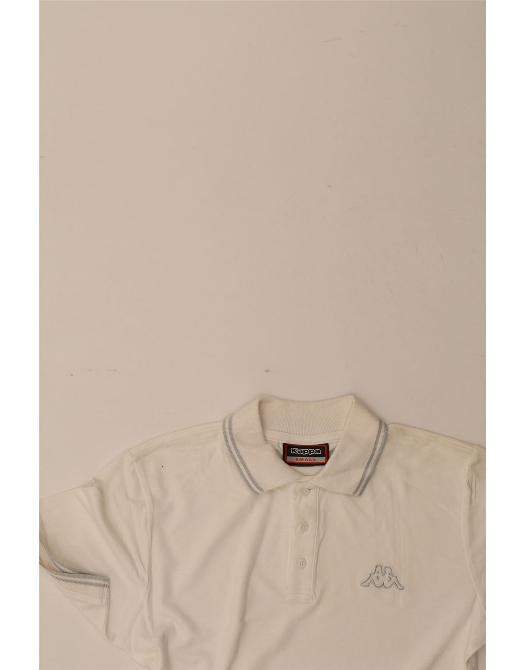 KAPPA Mens Polo Shirt Small Off White Cotton Vintage Kappa and Second-Hand Kappa from Messina Hembry 