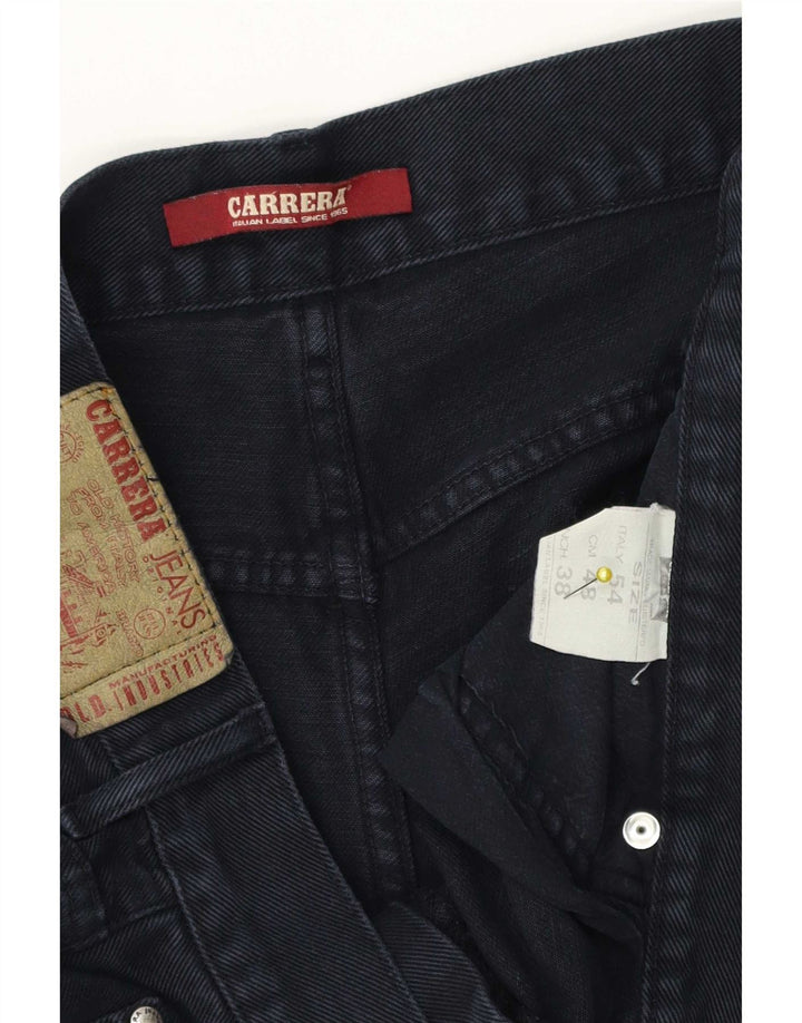 Carrera Jeans Rectos Para Hombre W38 L30 Algodón Azul Marino