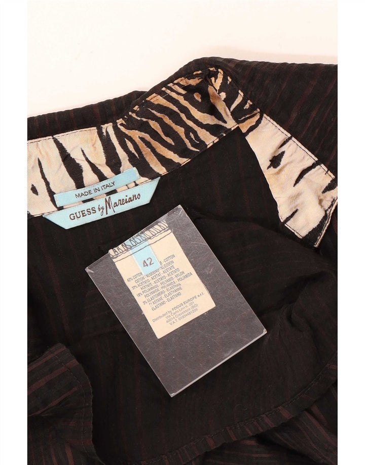 Camisa Guess By Marciano Mujer IT 42 Marrón Medio Rayas
