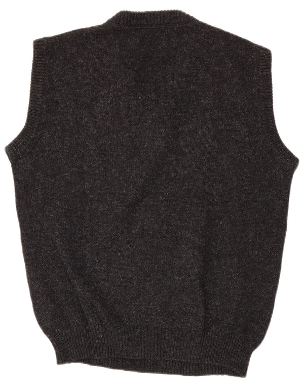 Sport Ice Camiseta sin mangas Iceberg para hombre de lana virgen moteada en gris medio