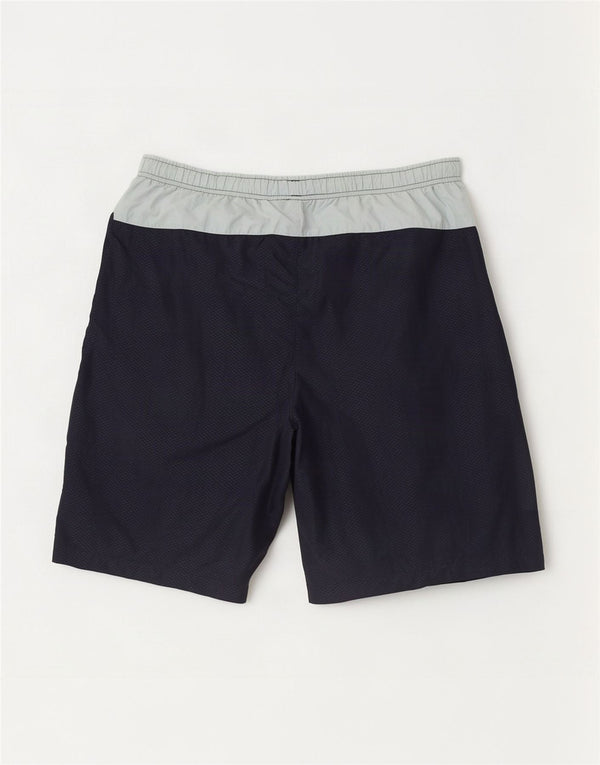 Lotto Shorts deportivos gráficos para hombre UK 40/42 Large Azul marino Colorblock Nylon