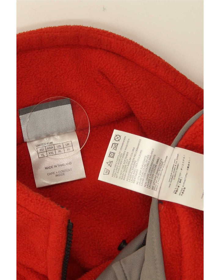 Jack Wolfskin Chaqueta polar con forro gráfico para hombre UK 42 XL Poliéster rojo