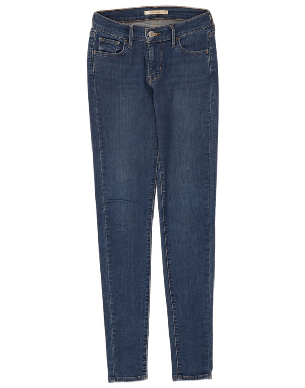 Levi's Womens 710 Super Skinny Jeans W26 L32 Blue Cotton