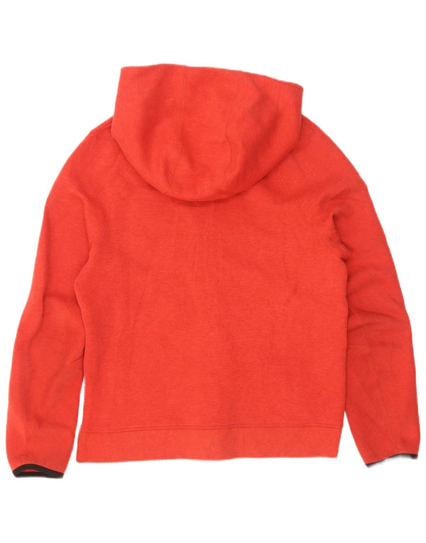Nike - Sudadera con capucha y cremallera para mujer, talla 40, XL, algodón rojo