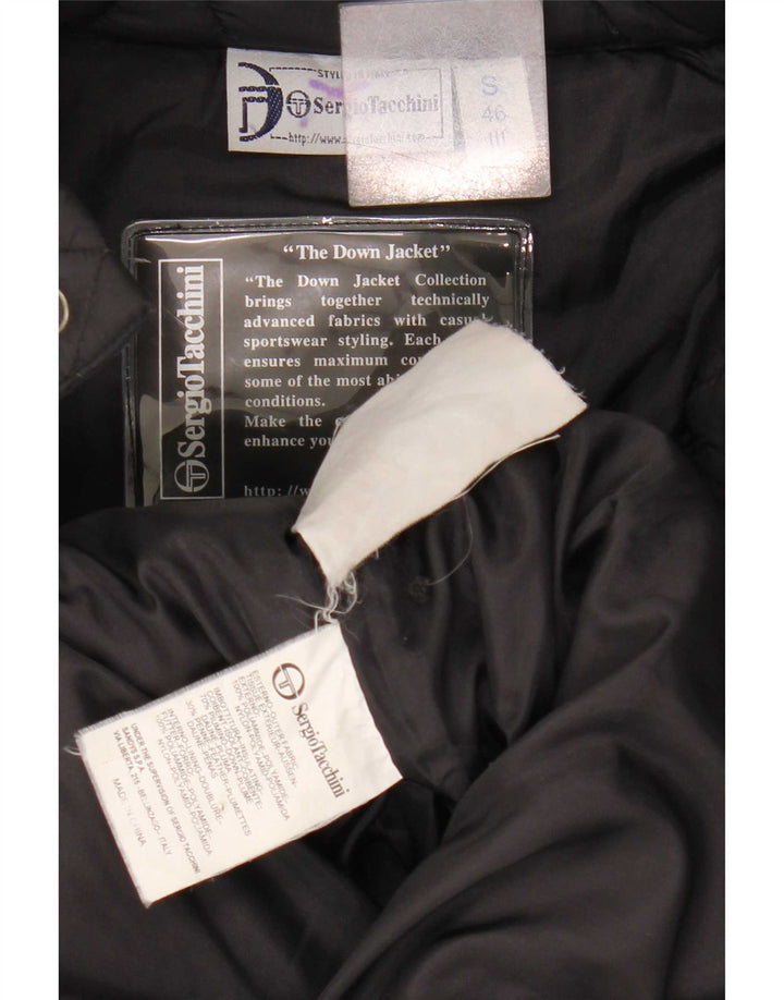 Sergio Tacchini Chaqueta acolchada para hombre IT 46 Small Black Polyamide