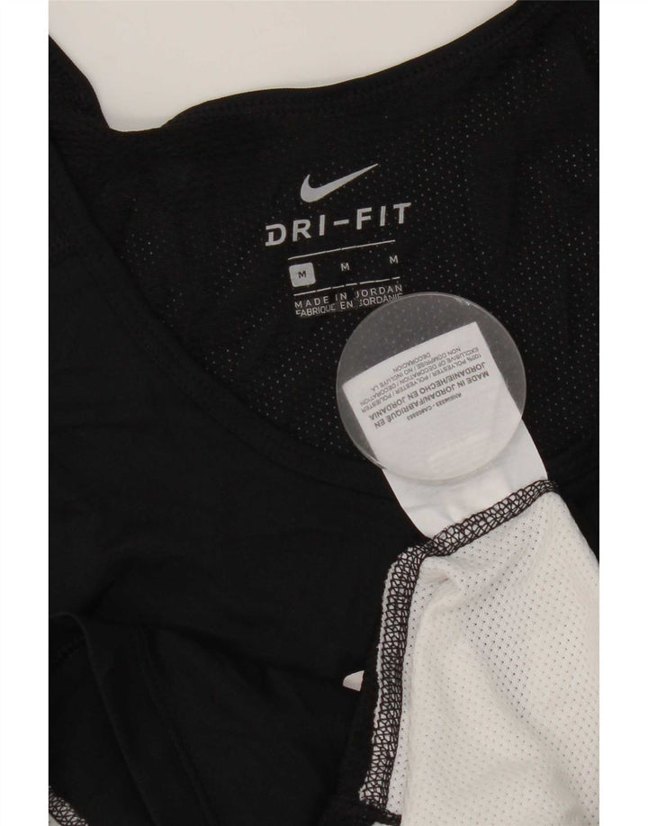 Camiseta sin mangas con gráfico Dri Fit para hombre Nike Poliéster color block en negro mediano
