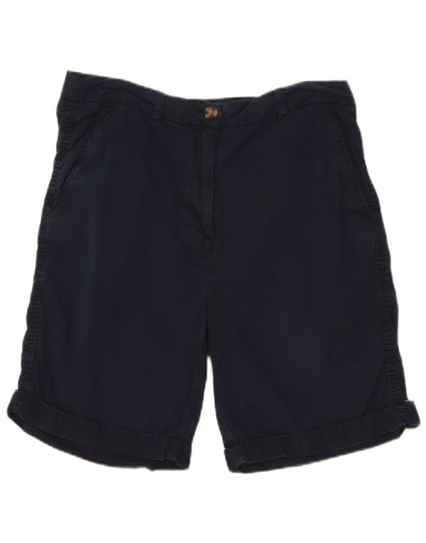 Marks & Spencer Pantalones cortos chinos para mujer UK 10 Small W30 Azul marino Algodón