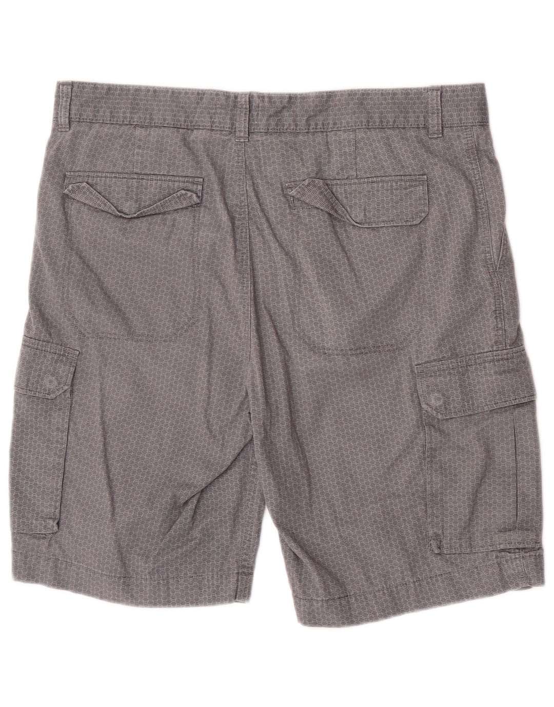 Marks & Spencer Pantalones cortos tipo cargo para hombre W34 Algodón geométrico gris grande