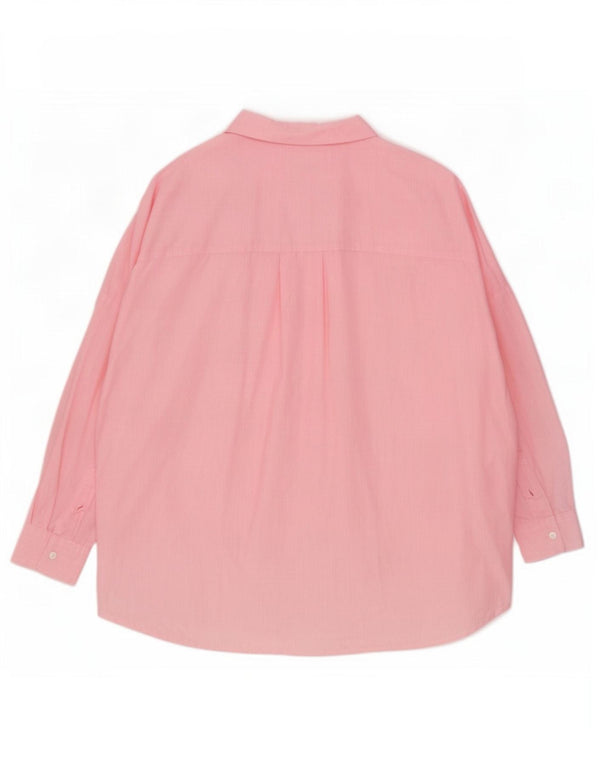 French Connection Camisa de manga 3/4 para mujer UK 40 Small Pink Pinstripe