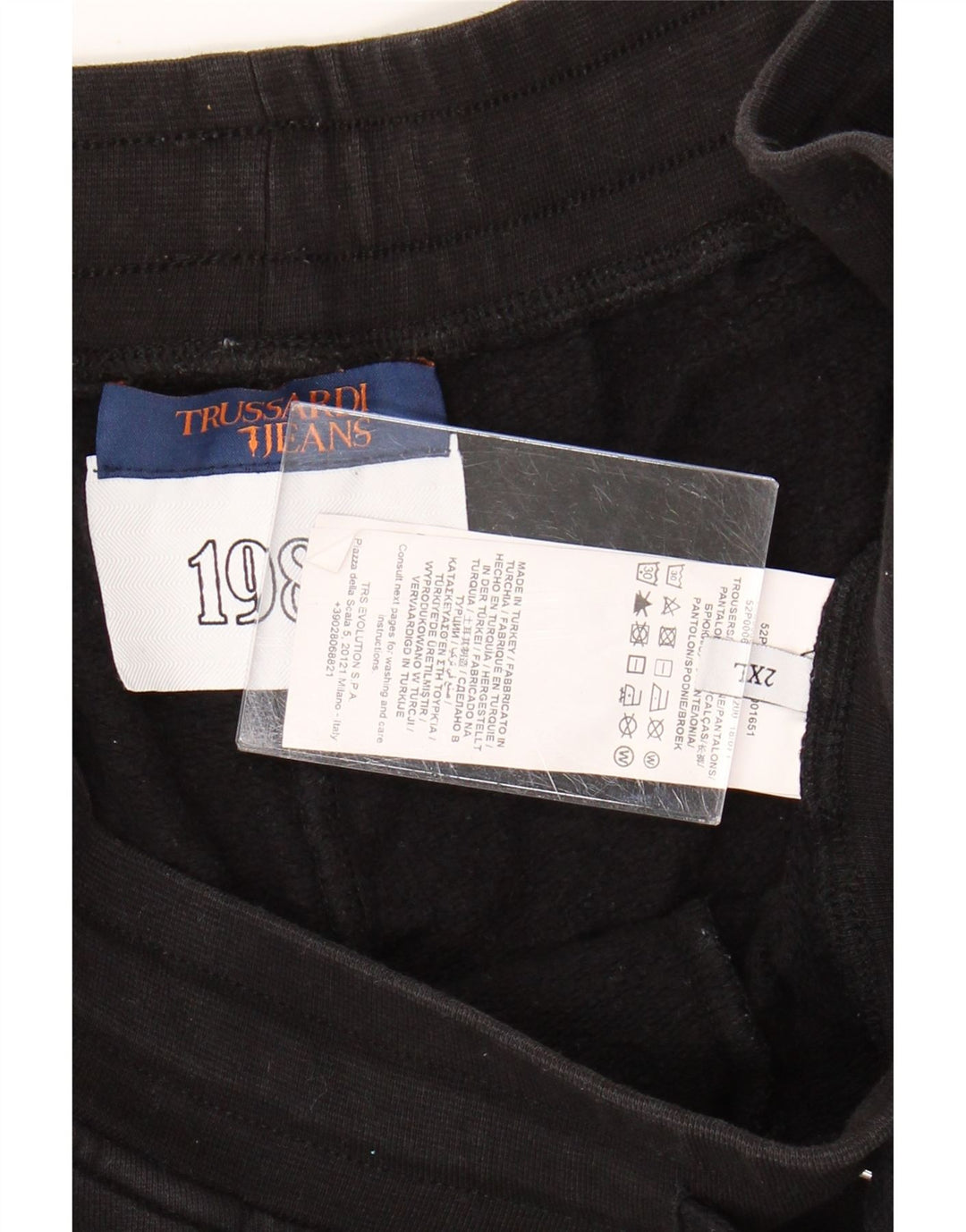 Trussardi Mujer UK 20 2XL Algodón Negro