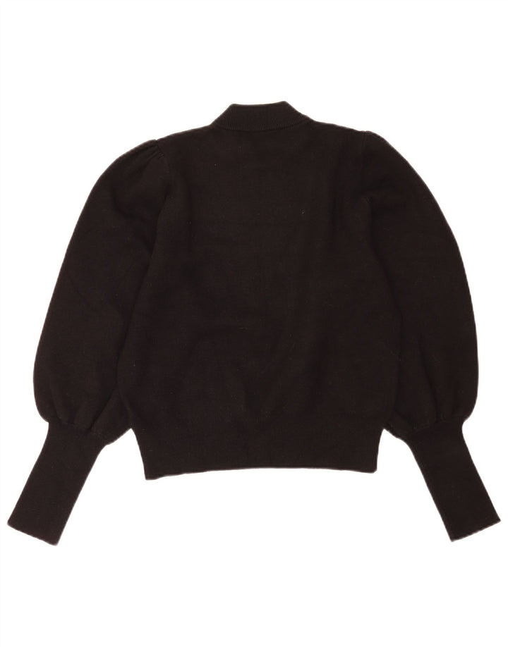 Zara - Jersey con cuello alto para mujer, talla 40, talla M, color negro