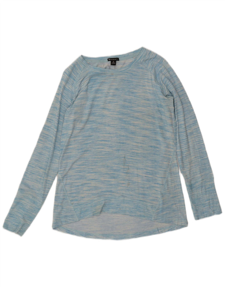 CHAMPION Sudadera para mujer Jumper UK 14 Rayón moteado azul medio
