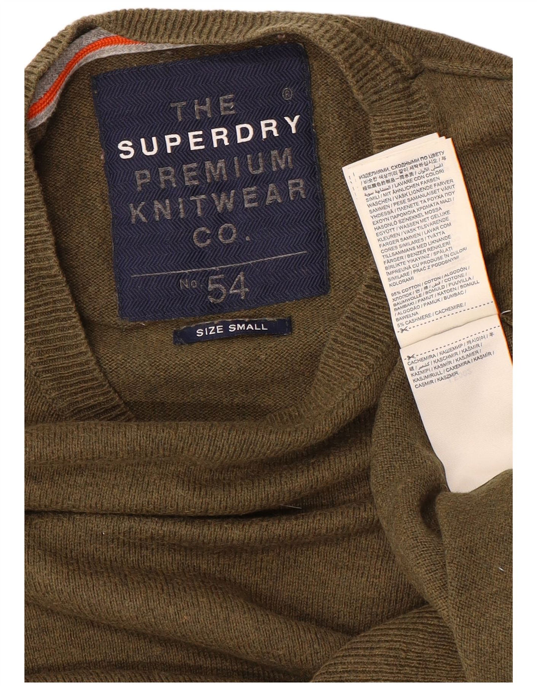 Superdry Jersey De Cuello Redondo Para Hombre De Algodón Caqui Pequeño