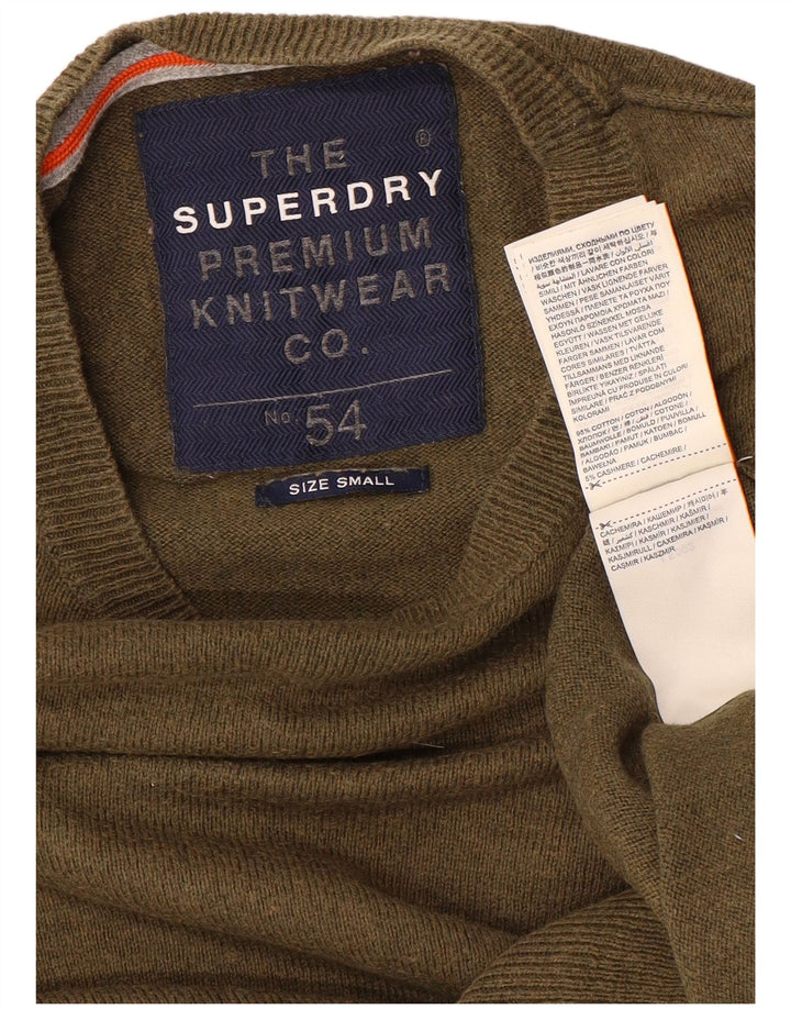Superdry Jersey De Cuello Redondo Para Hombre De Algodón Caqui Pequeño