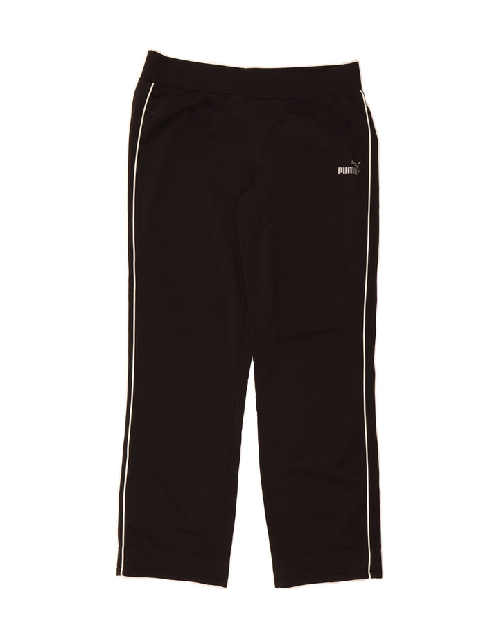 PUMA Womens Tracksuit Trousers UK 14 Large Black Polyester Vintage Puma and Second-Hand Puma from Messina Hembry 