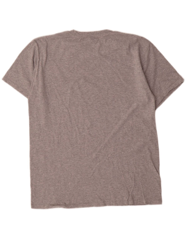 Champion Camiseta Gráfica Para Hombre Top Algodón Gris Medio