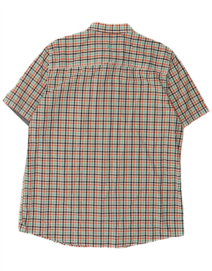Camisa de corte clásico de manga corta para hombre de Fat Face, talla grande, a cuadros multicolor