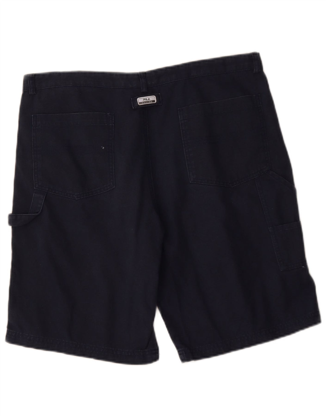 FILA Pantalones cortos cargo para hombre IT 52 XL W36 Algodón azul marino