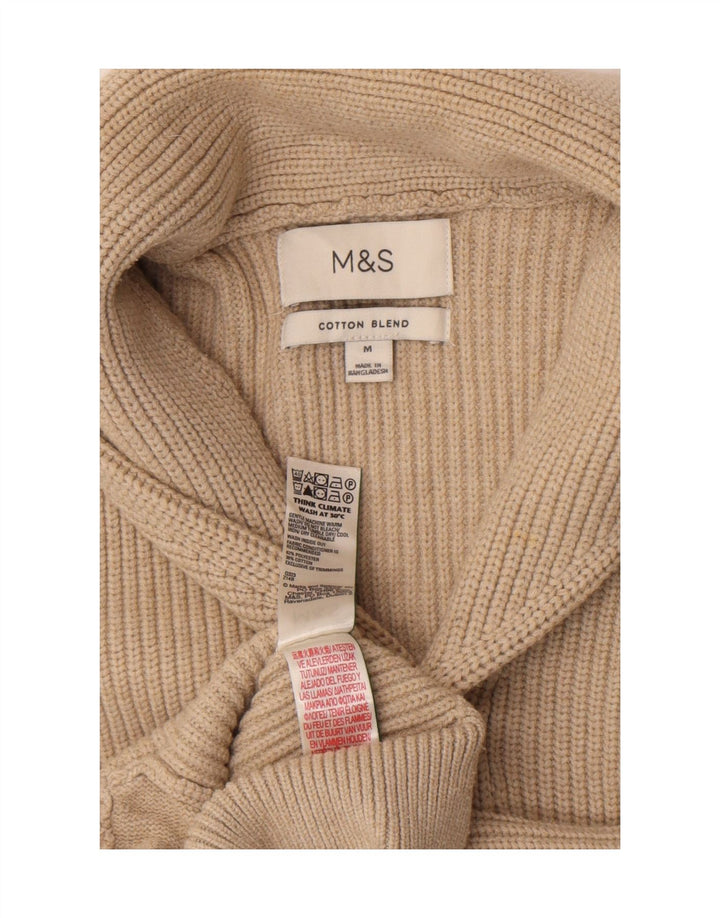 Marks & Spencer Suéter tipo cárdigan para hombre Poliéster beige medio