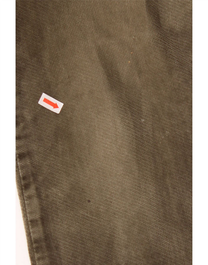 ARMANI Pantalón Casual Recto Hombre W34 L29 Algodón Caqui