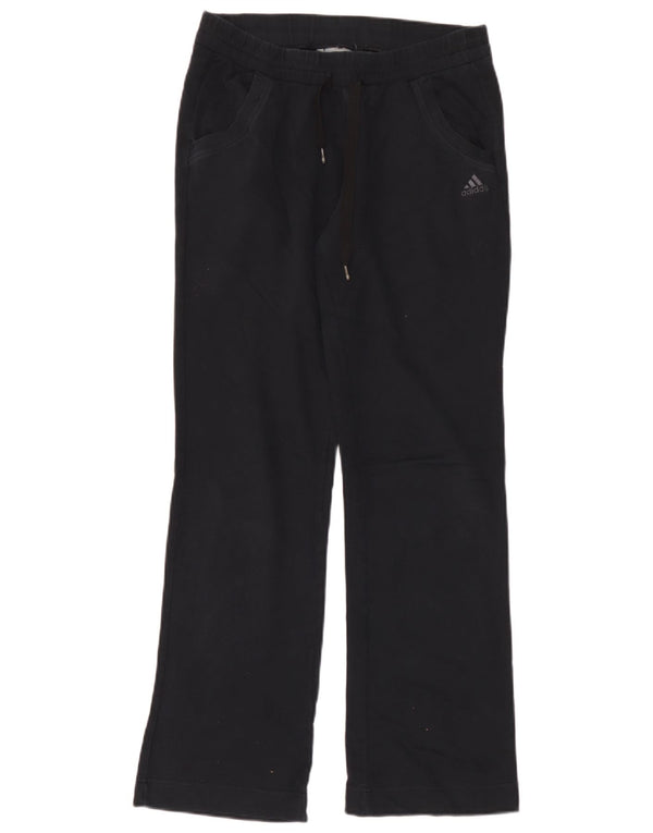 Adidas Pantalones de chándal para mujer UK 10 Small Black Cotton