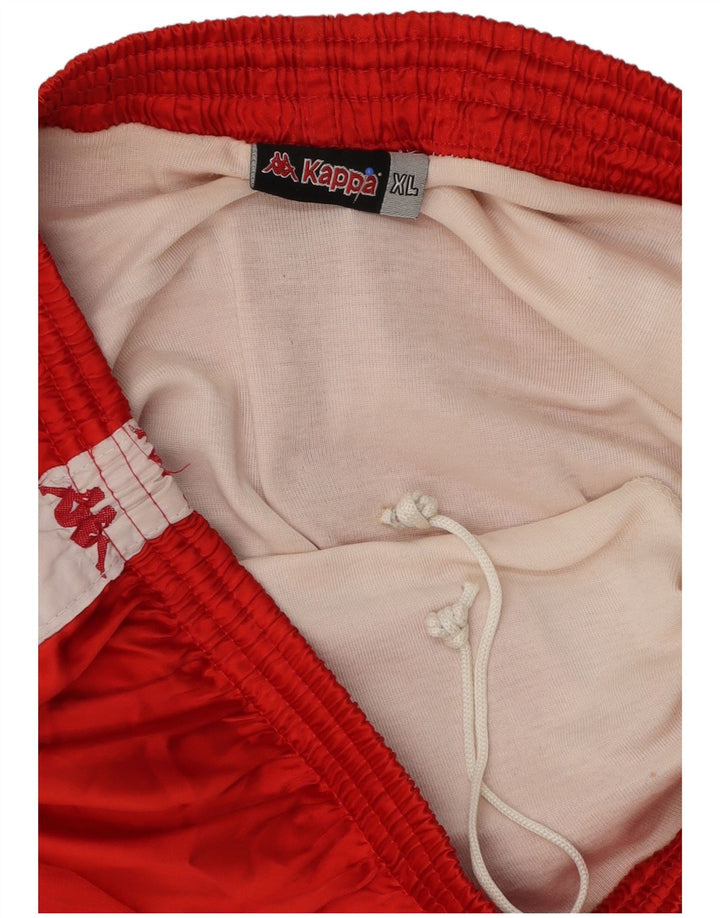 Kappa Mens Graphic Sport Shorts XL Rojo Colorblock Poliéster
