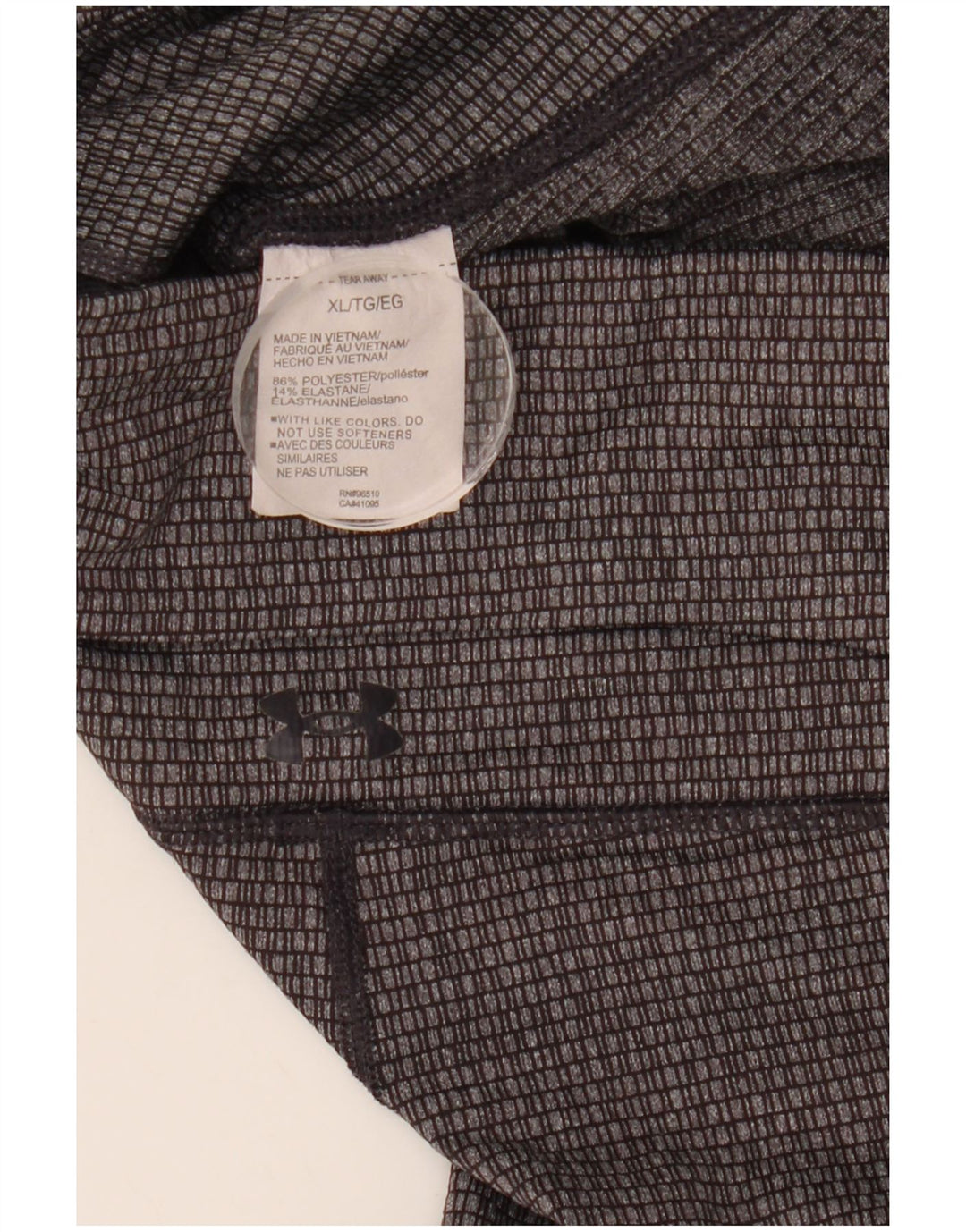 UNDER ARMOUR Leggings cortos ajustados para mujer ES 40 XL Gris Geométrico