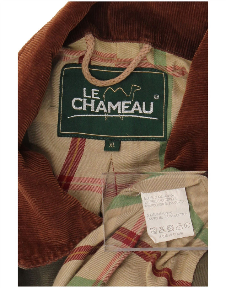 LE CHAMEAU Chaqueta utilitaria para hombre UK 42 XL Caqui Poliéster