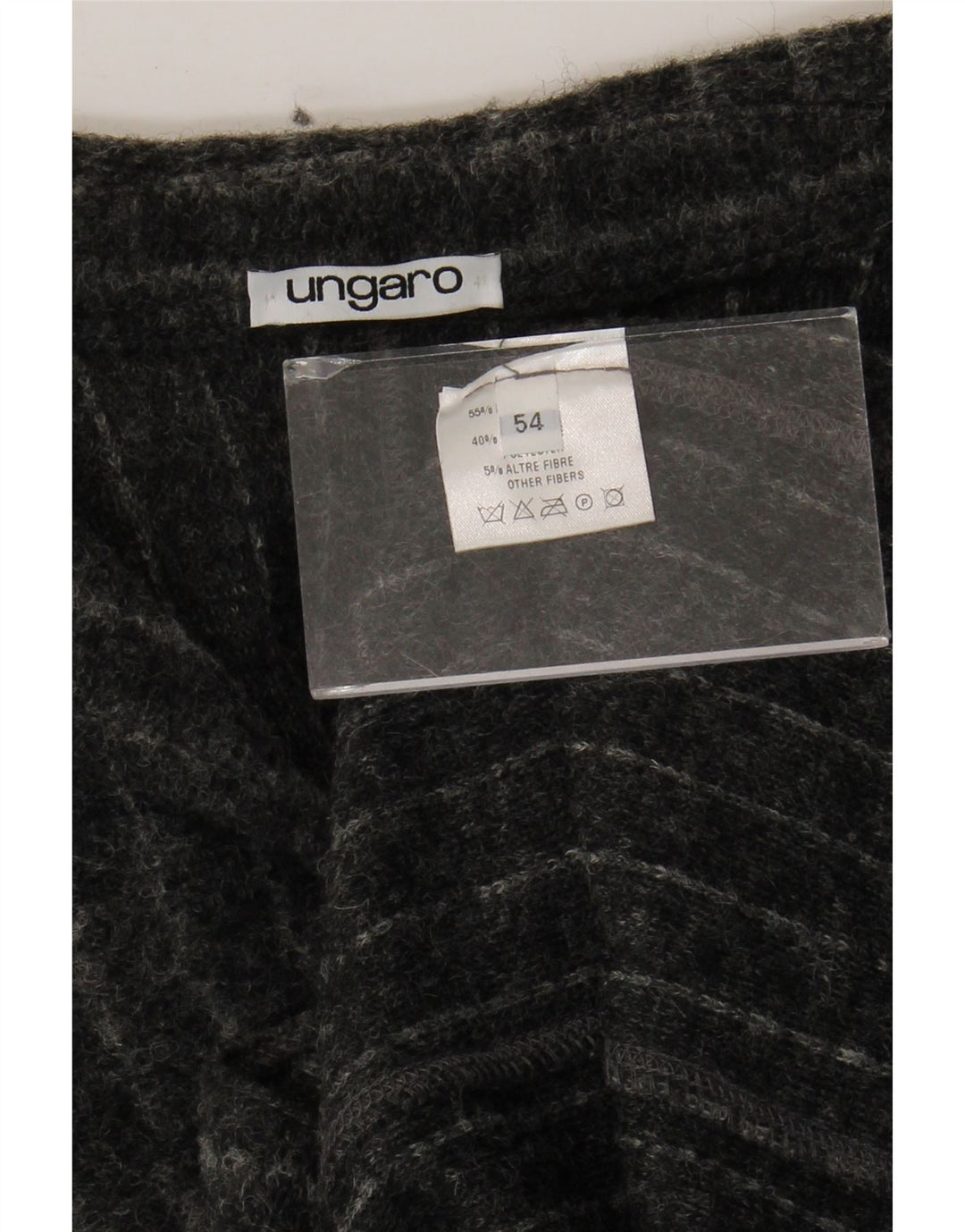 Ungaro Chaqueta tipo blazer de 3 botones para hombre IT 54 2XL Lana a rayas grises