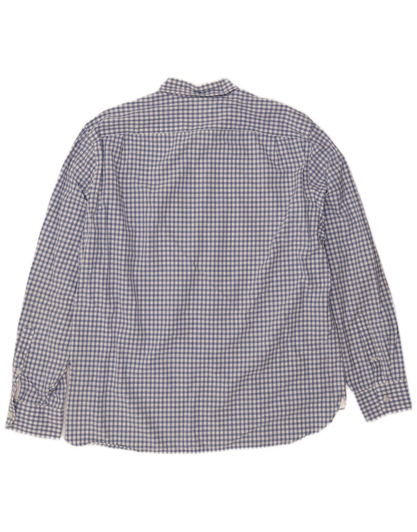 J. CREW Camisa para hombre XL Algodón a cuadros azules