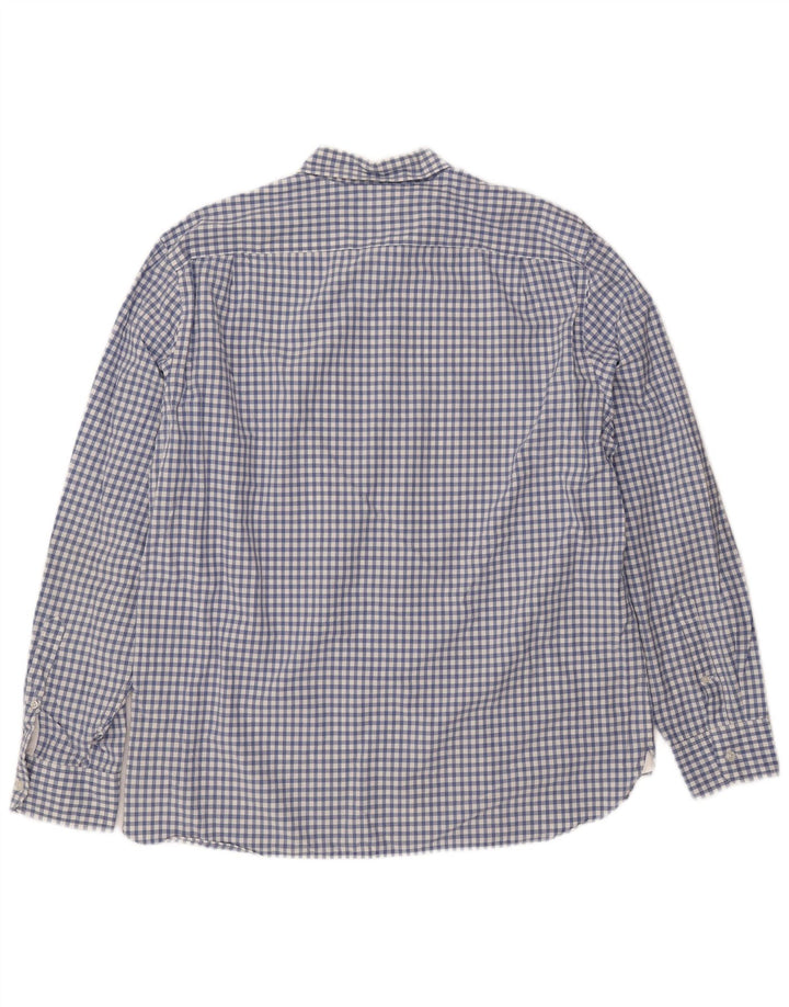 J. CREW Camisa para hombre XL Algodón a cuadros azules