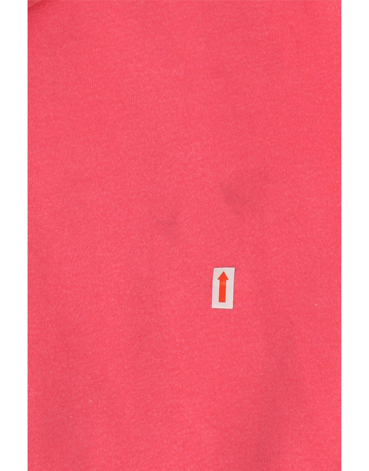 AEROPOSTALE Suéter con capucha y cremallera gráfica para mujer Reino Unido 16 Algodón rosa grande