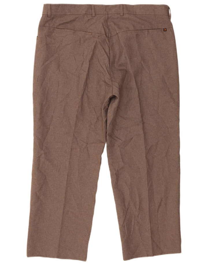 Farah Hombre Pantalones Cortos Rectos W40 L26 Poliéster Marrón
