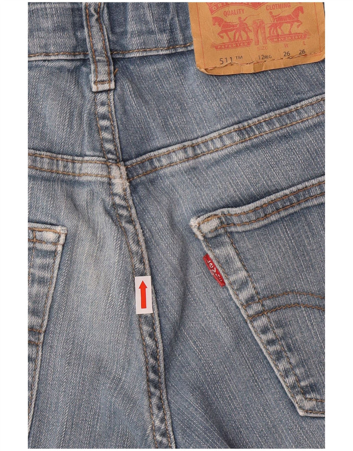 Levi's Boys 511 Slim Jeans 11-12 años W26 L26 Azul Algodón Clásico